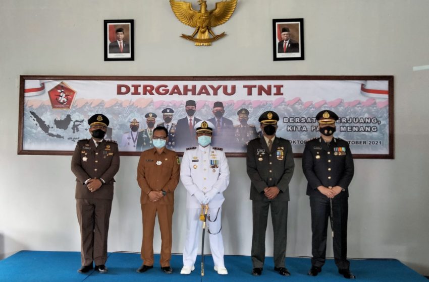  TNI AL Dabo Singkep Ikut Upacara HUT TNI ke -76 Secara Virtual