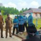 Vaksinansi masal di Desa Sungai Buluh, Kecamatan Singkep Barat, Kabupaten Lingga (Foto : Ruslan)