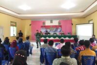 TNI AL Dabo Singkep Dialog bersama Pelajar Tentang Cinta tanah Air dan bela negara (Foto : Wandy)