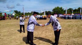 Peringatan HUT ke-76 PGRI dan Hari Guru Nasional di Kecamatan Singkep Pesisir (Foto : Wandy)