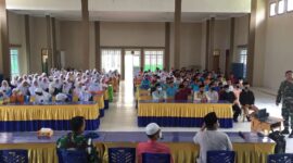 TNI AL Dabo Singkep Sosialisasikan Penerimaan Prajurit TNI AL ke siswa (Foto : Wandy)