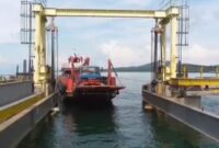 Pelabuhan Roro Di desa Jagoh, Kecamatan singkep barat, Kabupaten Lingga (Foto : Ruslan)