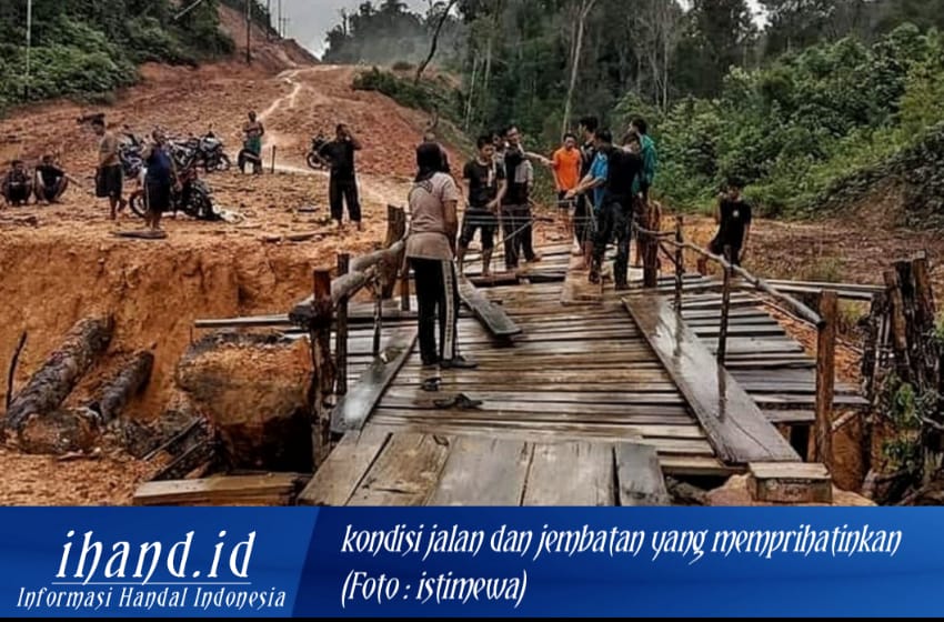  Belasan Tahun Tanpa Perhatian Pemerintah, Kondisi jembatan dan Jalan Dusun Sereteh Memprihatinkan