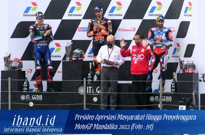  Presiden Apresiasi Masyarakat Hingga Penyelenggara MotoGP Mandalika 2022