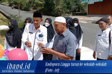 Program 100 Hari Kerja, Kadispora Lingga Turun ke Sekolah-sekolah