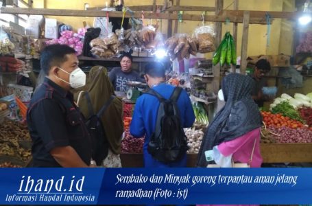 Jelang Ramadhan 1443 H, Ketersediaan Minyak Goreng Dan Sembako di wilayah Hukum Polres Lingga Mencukupi