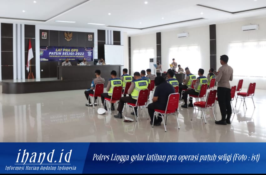  Polres Lingga Lakukan Latihan Pra Operasi Patuh Seligi 2022