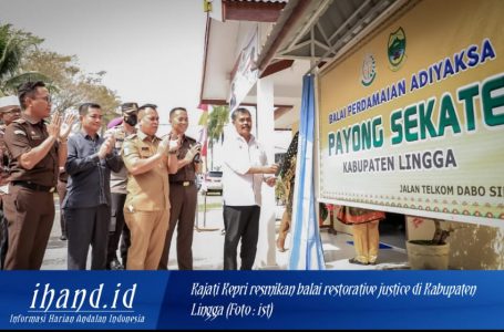 Kajati Kepri Resmikan Balai Restorative Justice di Lingga