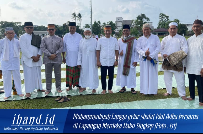  Jamaah Muhammadiyah Lingga Laksanakan Sholat Idul Adha, Ini Pesan Wakil Bupati Lingga Usai Sholat