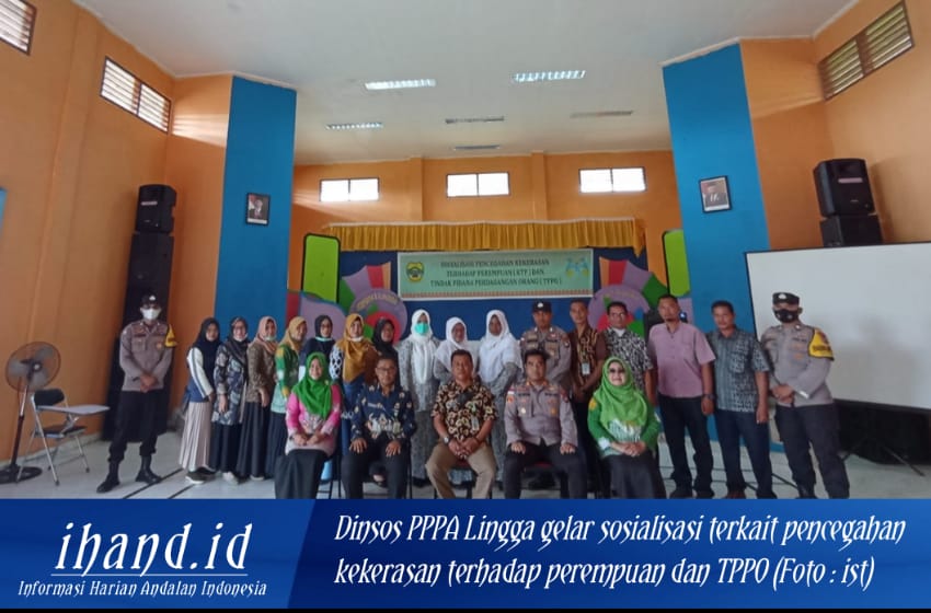  Dinsos PPPA Lingga Gelar Sosialisasi Pencegahan Kekerasan Terhadap Perempuan dan TPPO