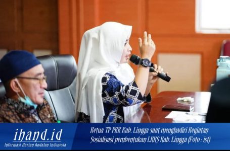 Ketua TP PKK Lingga Hadiri Sosialisasi Pembentukan LKKS