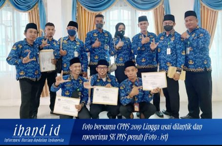 Sekda Lingga Resmi Lantik 126 CPNS Lingga Jadi PNS