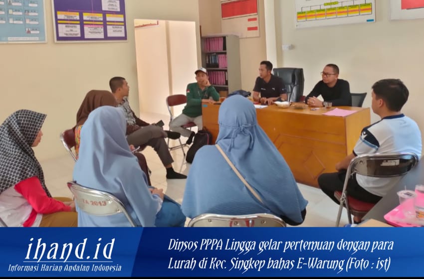  Dinsos PPPA Lingga Gelar Pertemuan Dengan Para Lurah di Kec. Singkep Bahas E-Warung