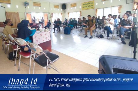 PT. Sirtu Perigi Hangtuah Gelar Konsultasi Publik di Kec. Singkep Barat