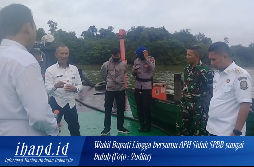  Sidak ke SPBB Sungai Buluh, Wakil Bupati Lingga Bersama APH Diduga Temukan Ratusan Ton Minyak Timbunan