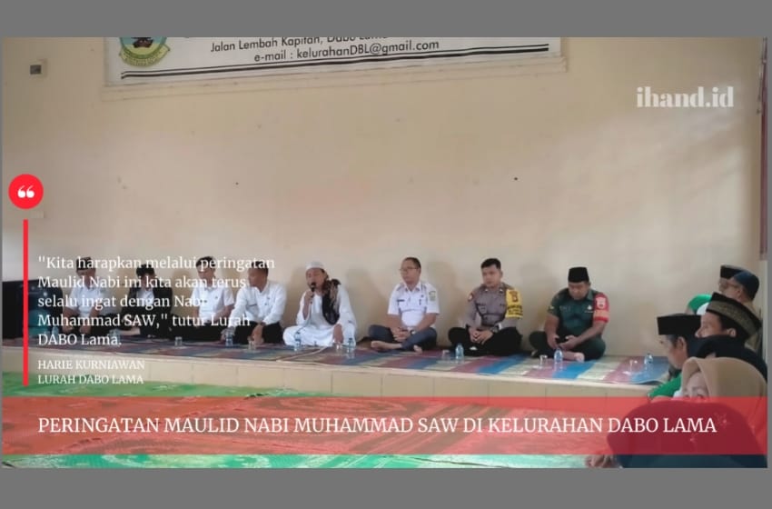  Gelar Peringatan Maulid Nabi, Lurah Dabo Lama: Mari Kita Semua Senantiasa Bershalawat