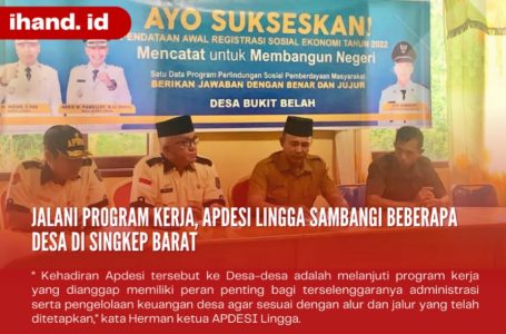 Jalani Program Kerja, APDESI Lingga Sambangi Beberapa Desa di Singkep Barat