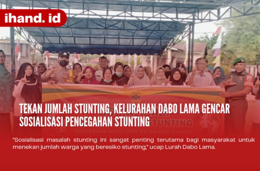  Tekan Jumlah Stunting, Kelurahan Dabo Lama Gencar Sosialisasi Pencegahan Stunting