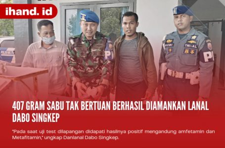 407 Gram Sabu Tak Bertuan Berhasil Diamankan Lanal Dabo Singkep