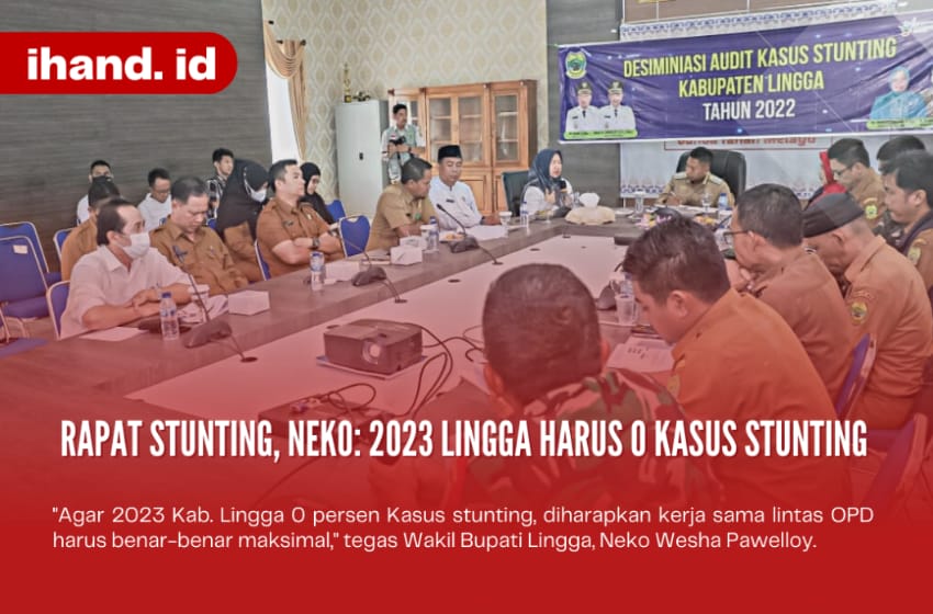  Rapat Stunting, Neko: 2023 Lingga Harus Nol Kasus Stunting