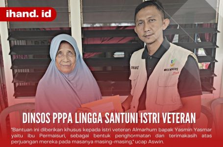 Dinsos PPPA Lingga Santuni Istri Veteran