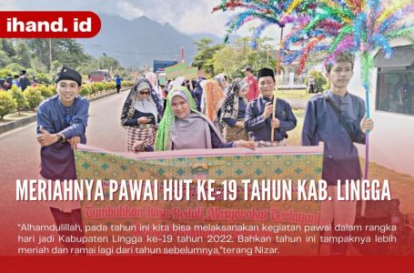 Meriahnya Pawai HUT ke-19 Tahun Kabupaten Lingga