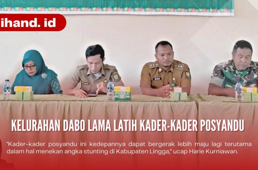  Kelurahan Dabo Lama Latih Kader-kader Posyandu