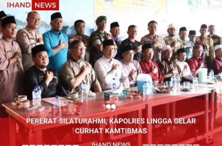 Pererat Silaturahmi, Kapolres Lingga Gelar Curhat Kamtibmas