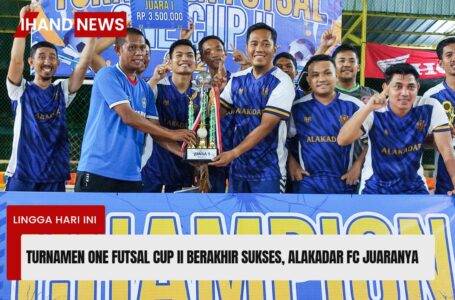 Turnamen One Futsal Cup II Berakhir Sukses, Alakadar FC Raih Puncak Juara