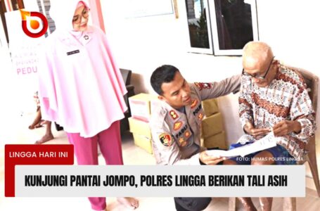 Kunjungi Panti Jompo, Polres Lingga Berikan Tali Asih