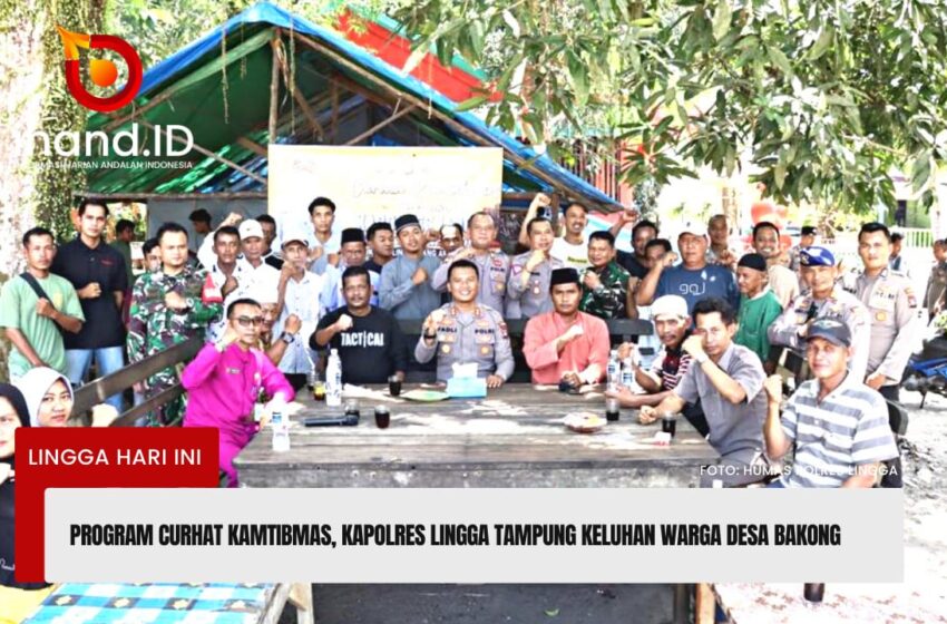  Program Curhat Kamtibmas, Kapolres Lingga Tampung Keluhan Warga Desa Bakong