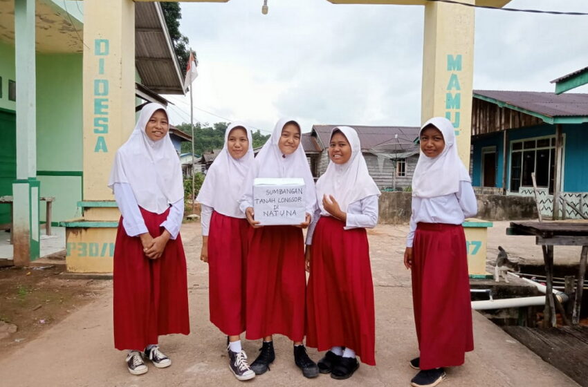  Peduli Bencana Longsor di Natuna, Siswa SD Negeri 003 Senayang Galang Dana