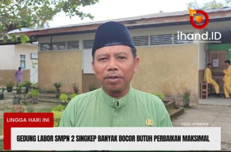 Gedung Labor SMPN 2 Singkep Banyak Bocor Butuh Perbaikan Maksimal