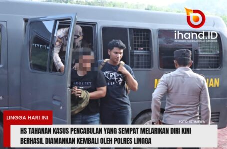 Lari ke Medan Usai Kabur Saat Ditahan di Polsek Daik Lingga, Kini HS Kembali Masuk Jeruji Besi