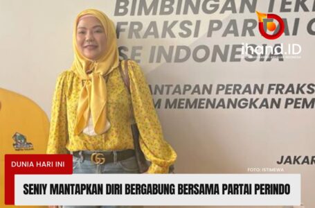 Seniy Mantapkan Diri Bergabung Bersama Partai Perindo