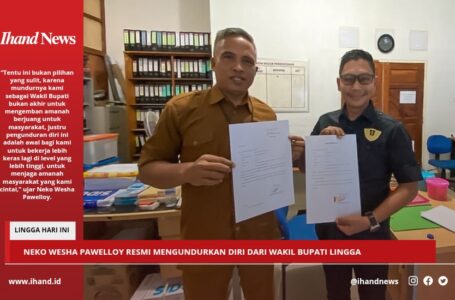 Neko Wesha Pawelloy Resmi Mengundurkan Diri dari Wakil Bupati Lingga