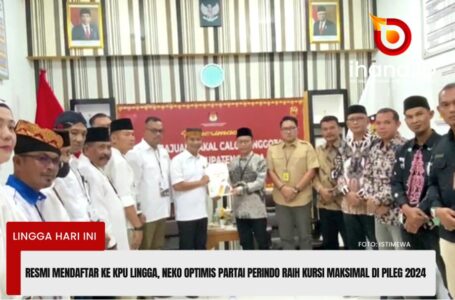 Resmi Mendaftar ke KPU Lingga, Neko Optimis Partai Perindo Raih Kursi Maksimal di Pileg 2024