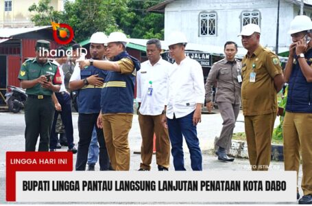 Bupati Lingga Pantau Langsung Lanjutan Penataan Kota Dabo Singkep