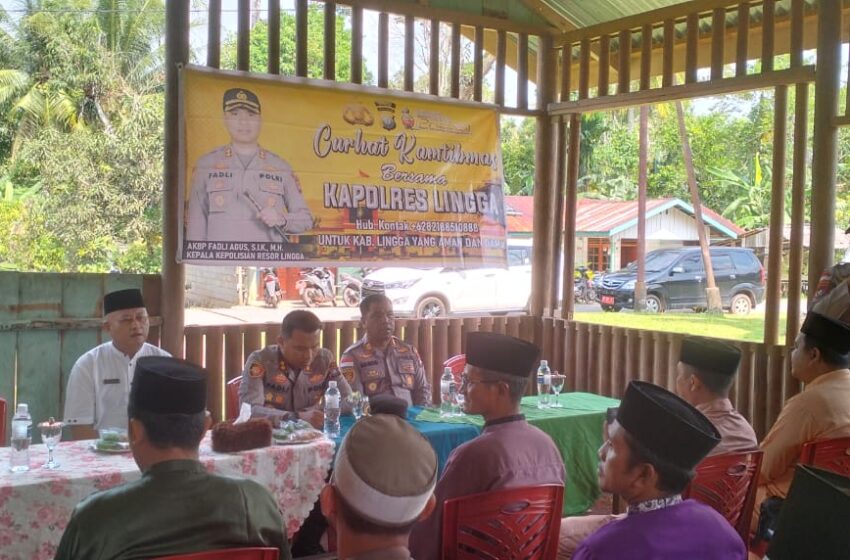  Melalui Jumat Curhat, Kapolres Lingga Dengar Langsung Keluhan Masyarakat Desa Sungai Pinang