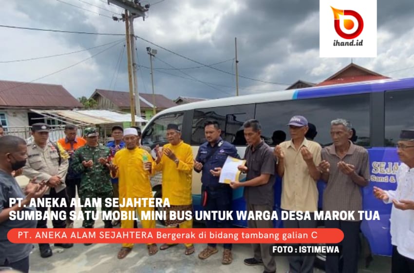  PT. Aneka Alam Sejahtera Sumbang I Unit Mini Bus Untuk Warga Desa Marok Tua