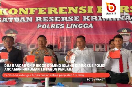 Dua Bandar Chip Higgs Domino Island Di Ringkus Polisi, Ancaman Hukuman 10 Tahun Penjara