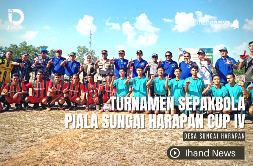  Camat Singkep Barat Buka Secara Resmi Turnamen Sepakbola Piala Sungai Harapan Cup IV