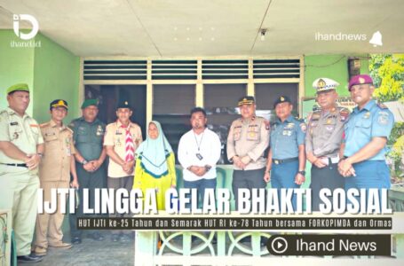 IJTI Lingga Gelar Bhakti Sosial Sempena HUT Ke-25 dan Semarak HUT RI Ke-78 Tahun