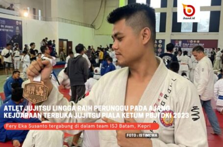 Bersama Team ISJ Batam, Atlet Jujitsu Lingga Raih Perunggu di Ajang Kejuaraan Terbuka Jujitsu Piala Ketum PBJI DKI