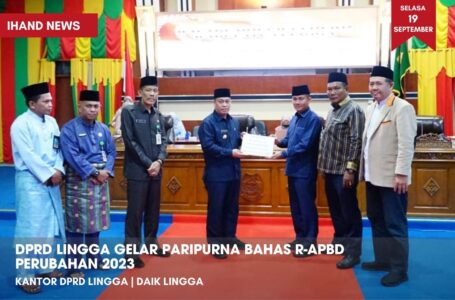 DPRD Lingga Gelar Paripurna Bahas R-APBD Perubahan 2023