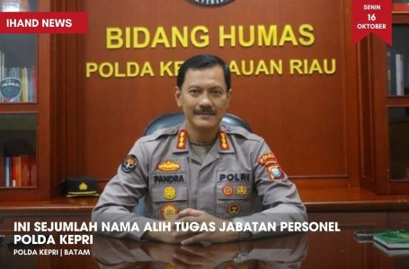 Ini Sejumlah Nama Pada Alih Tugas Jabatan Personel Polda Kepri