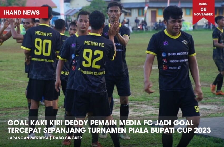  Goal Kaki Kiri Deddy Pemain Media FC Jadi Goal Tercepat Sepanjang Turnamen Piala Bupati Cup 2023