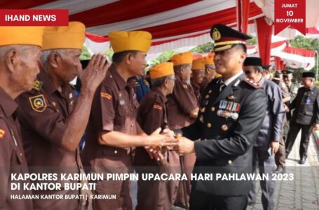 Kapolres Karimun Pimpin Upacara Hari Pahlawan 2023