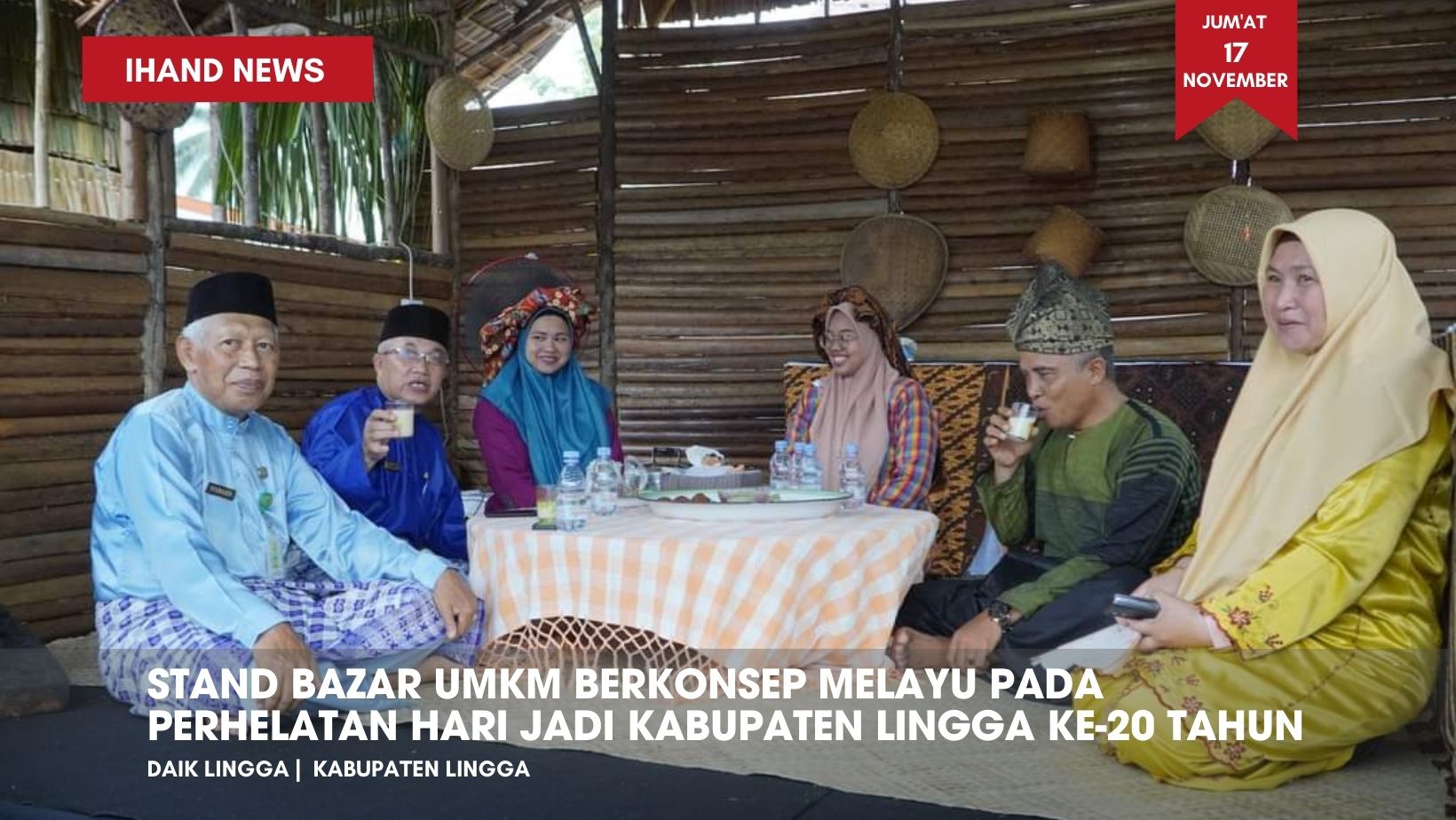  Stand Bazar UMKM Berkonsep Melayu Masa Lampau Resmi Dibuka di Hari Jadi Kabupaten Lingga ke-20 Tahun