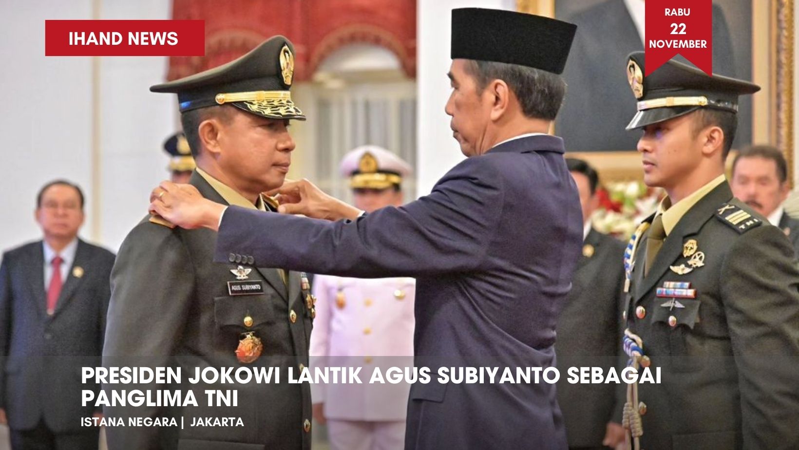  Presiden Jokowi Lantik Agus Subiyanto Sebagai Panglima TNI